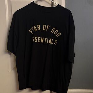 Fear of God Black and Cream Kids Tee
